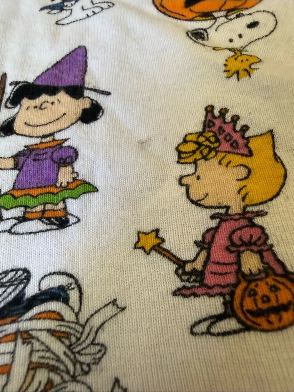Peanuts Halloween Snoopy Charlie Brown Cotton Pajama Set Size 8